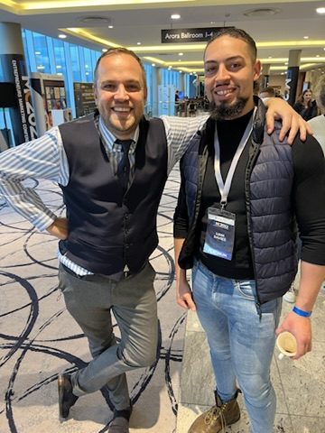 At a business conference